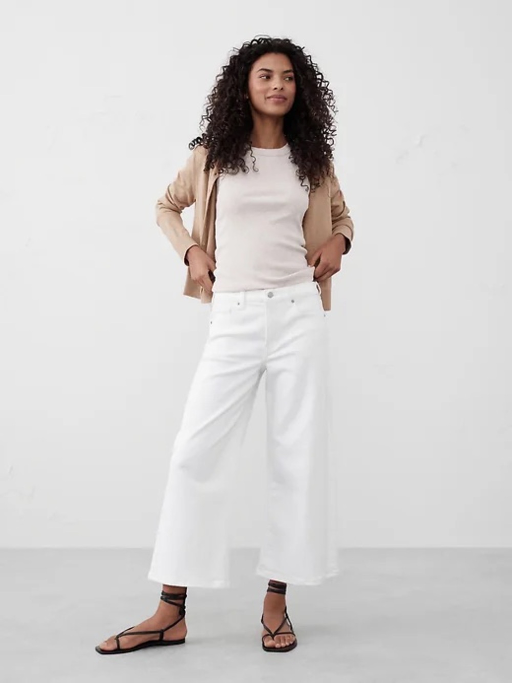 Banana Republic High Rise Wide-Leg Crop Jeans